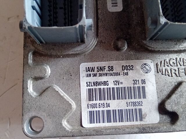 CENTRALINA MOTORE FIAT PANDA 2007 1.2 BENZ. MAGNETI MARELLI IAW5NFS8 — foto 4
