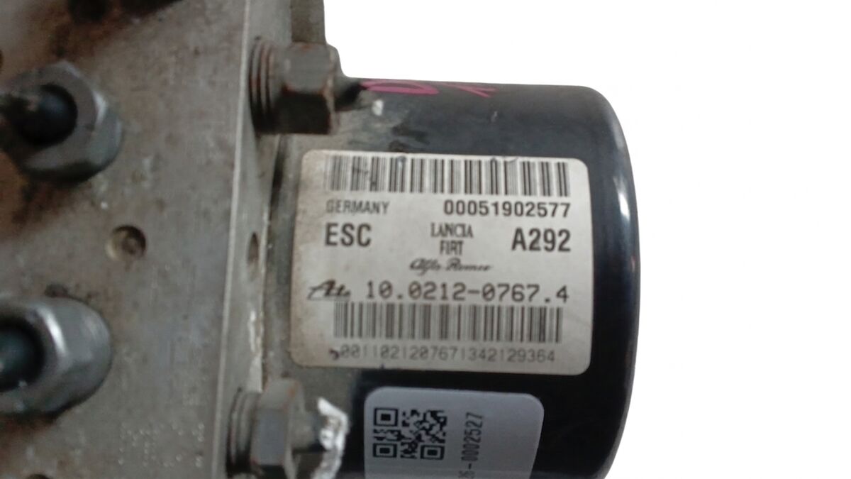 CENTRALINA ABS FIAT DOBLO' 2013 1.4 BENZ/MET ATE 10021207674 - 00051902577 — foto 2