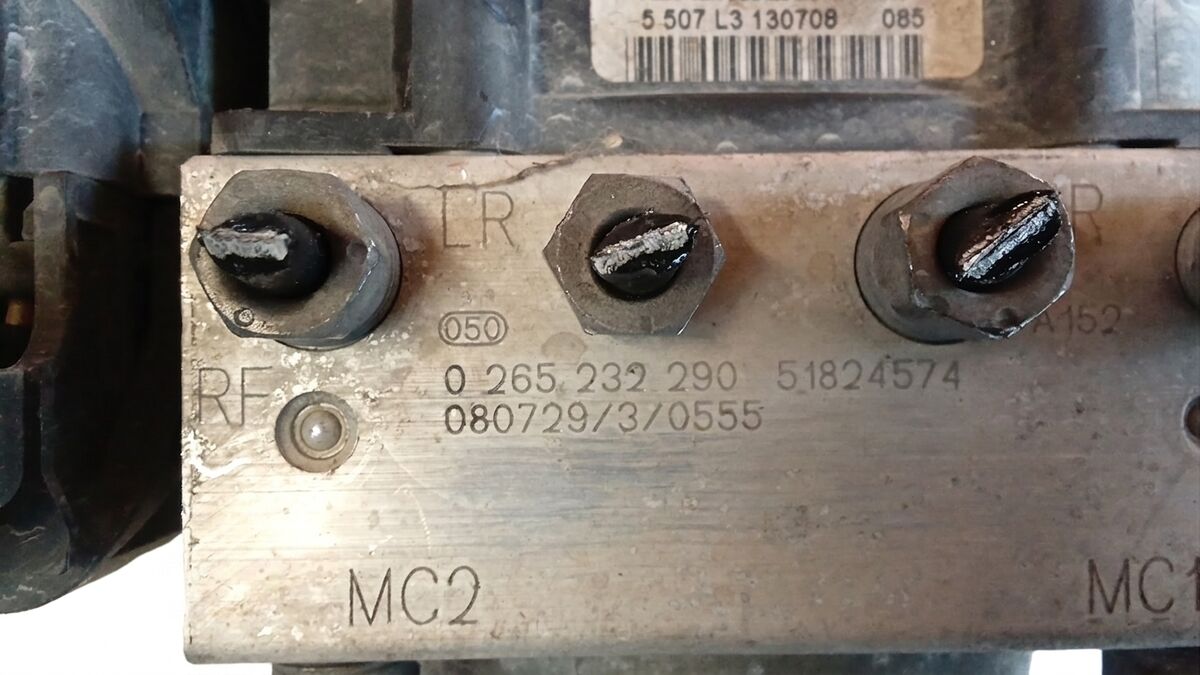 CENTRALINA ABS FIAT 500 2008 1.2 BENZ. BOSCH 0265232290 — foto 2