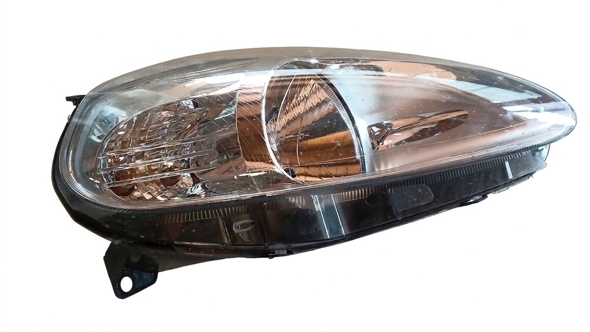 FARO DESTRO FIAT GRANDE PUNTO 2008 PRESA GIALLA — foto 4