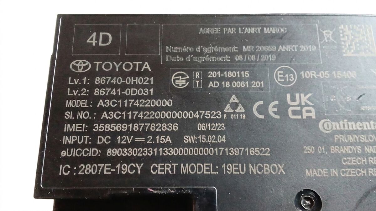 CENTRALINA ANTENNA TOYOTA AYGO' X 2023 867400H021 — foto 3