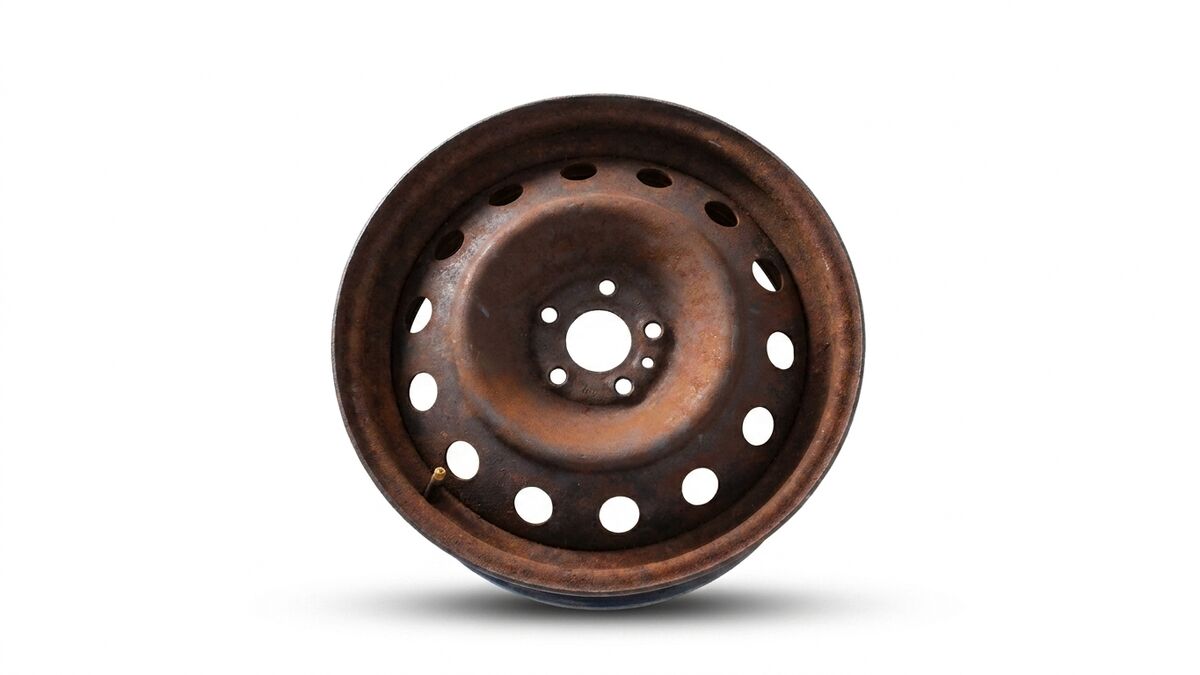 CERCHIO IN FERRO 16 FIAT 500L 2013 5 BUCHI