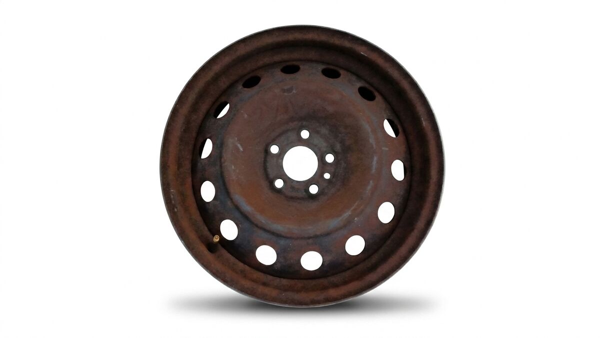 CERCHIO IN FERRO 16 FIAT 500L 2013 5 BUCHI — foto 2