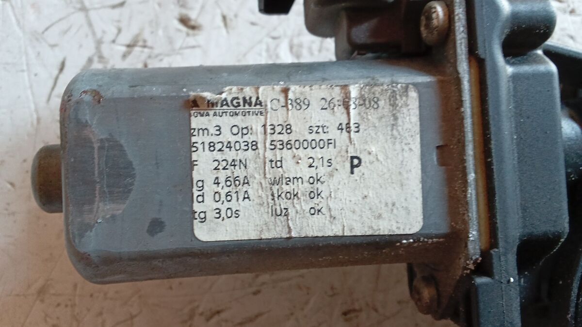 ALZACRISTALLO DESTRO FIAT 500 2008 2 PIN 51824038 — foto 4