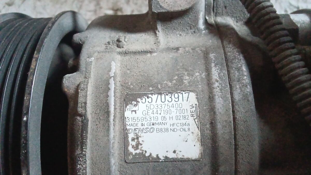 COMPRESSORE A/C FIAT GRANDE PUNTO 2009 1.3 MULTIJET PULEGGIA IN PLASTICA 55703917 — foto 5