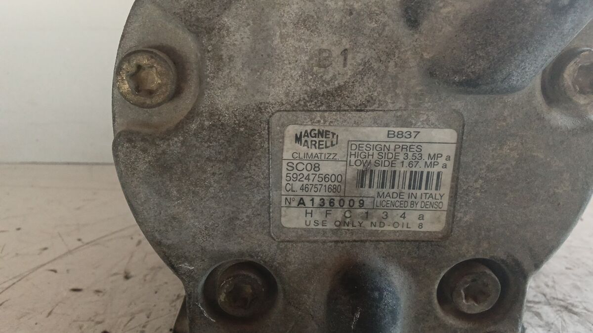 COMPRESSORE A/C FIAT PUNTO 2001 1.2 BENZ. 467571680 — foto 5