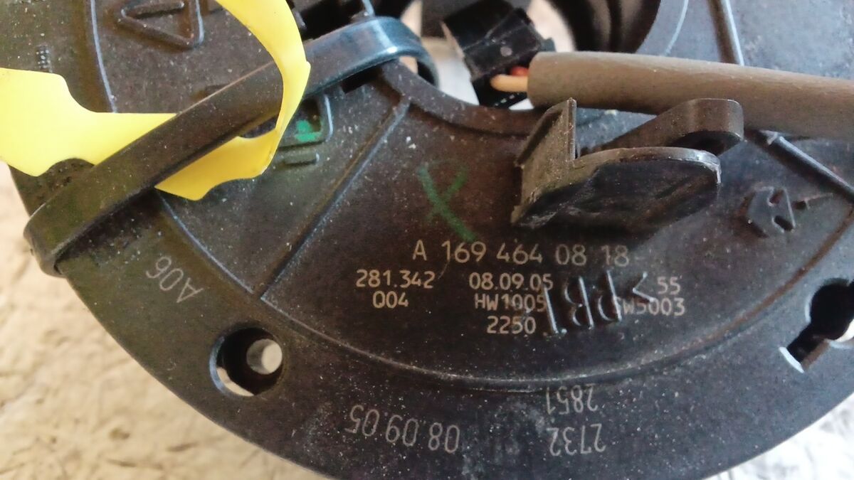 CONTATTO SPIRALATO MERCEDES CLASSE A 2006 A1694640818 — foto 3