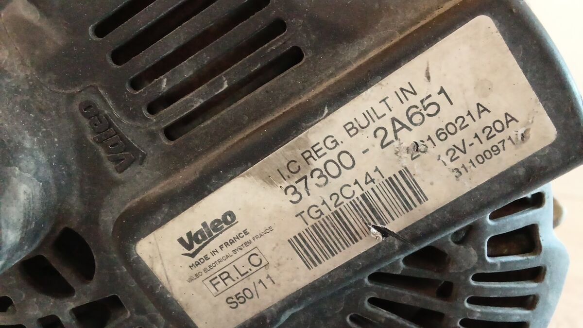 ALTERNATORE KIA VENGA 2012 1.4 CRDI 90CV 120A 373002A651 — foto 5