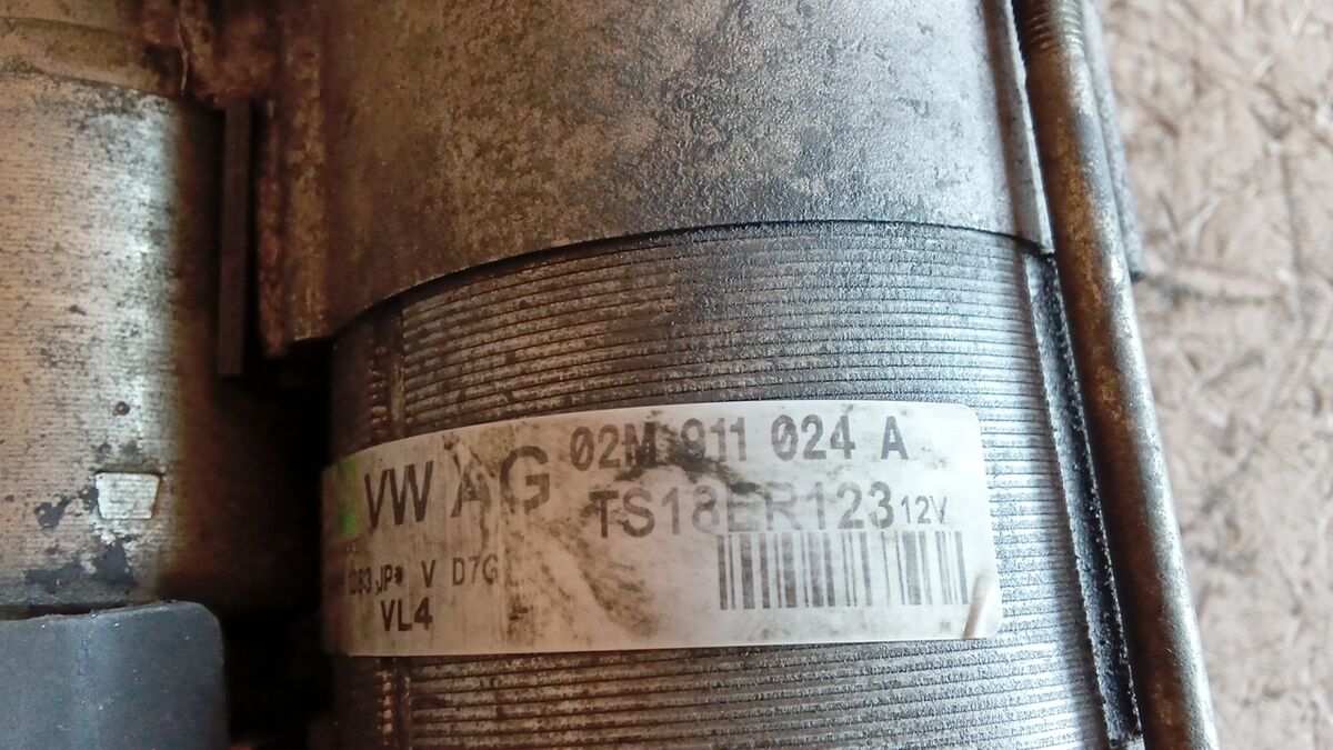 MOTORINO AVVIAMENTO SKODA SUPERB 2008 2.0 T.D. 02M911024A — foto 5