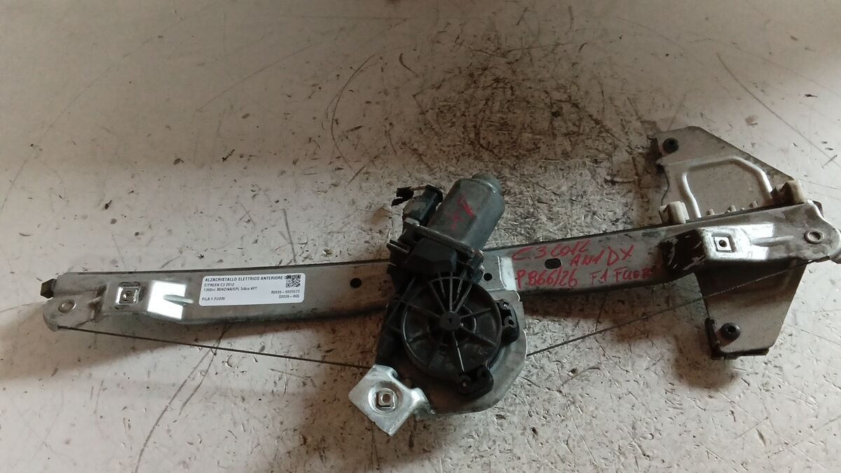 ALZACRISTALLO ANTERIORE DESTRO CITROEN C3 2012 2 PIN
