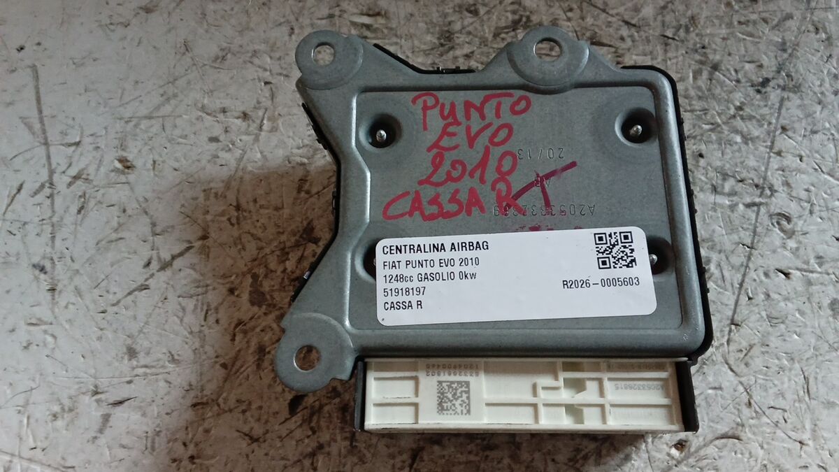 CENTRALINA AIRBAG FIAT PUNTO EVO 2010 51918197 — foto 2