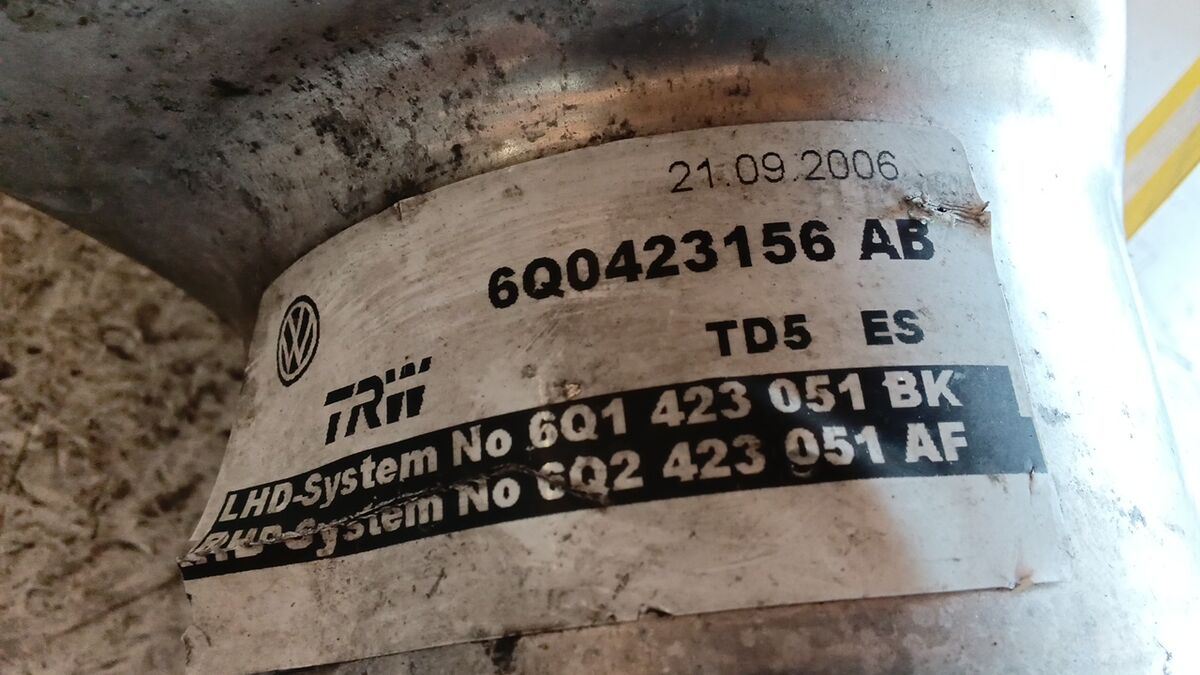 POMPA SERVOSTERZO ELETTRICA VOLKSWAGEN POLO 2002 1.4 TDI 6Q0423156AB — foto 4